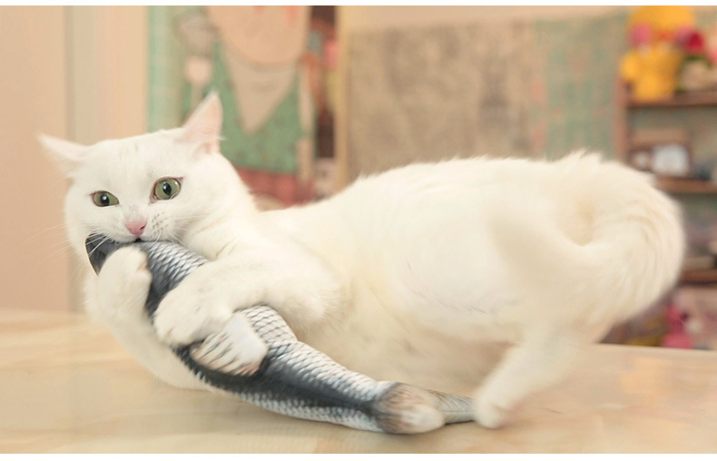 猫玩具电动仿真鱼会跳动的自嗨磨牙耐咬逗猫棒猫博荷宠物用品